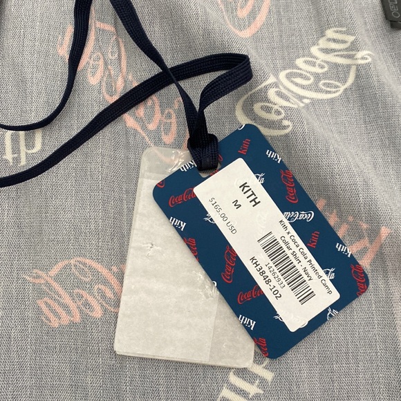 Kith x Coca-Cola Printed Button-Up Camp Collar Shirt - Medium - Picture 9 of 12